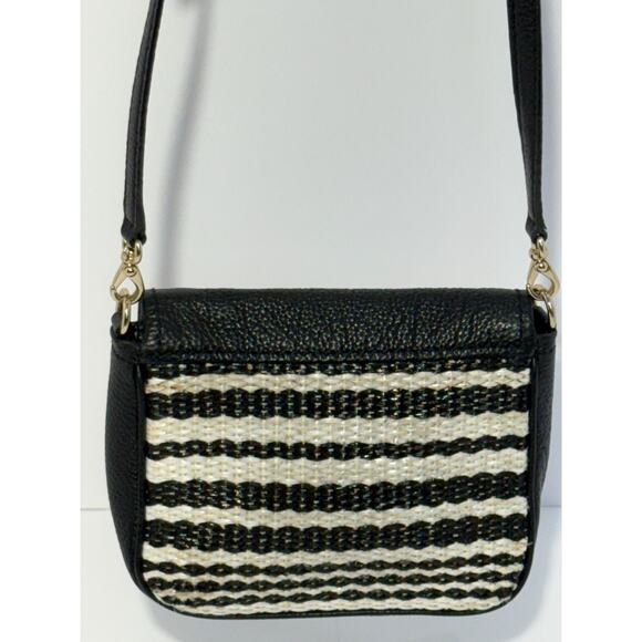 Kate Spade NY Cobble Hill Straw Abela Crossbody, Black Pebble Leather - Picture 2 of 11